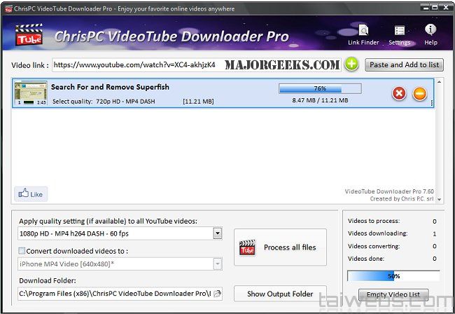 instal the last version for mac ChrisPC VideoTube Downloader Pro 14.23.0923