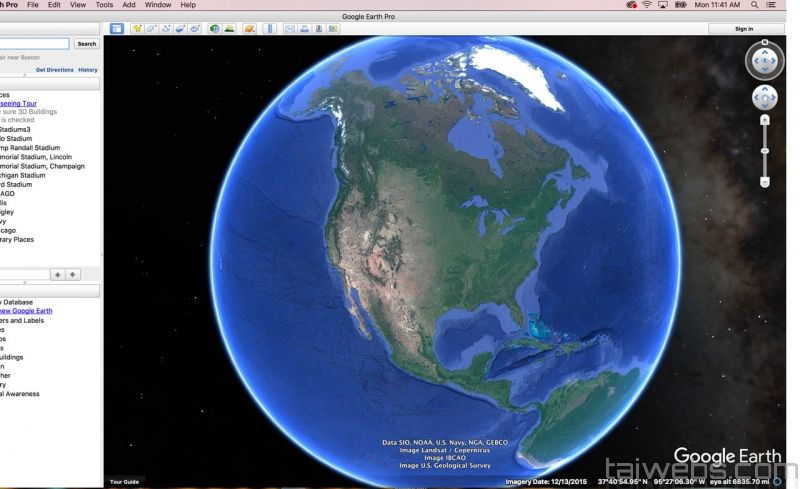 Google Earth Pro 7.3.3.7786 - Earth-Karte