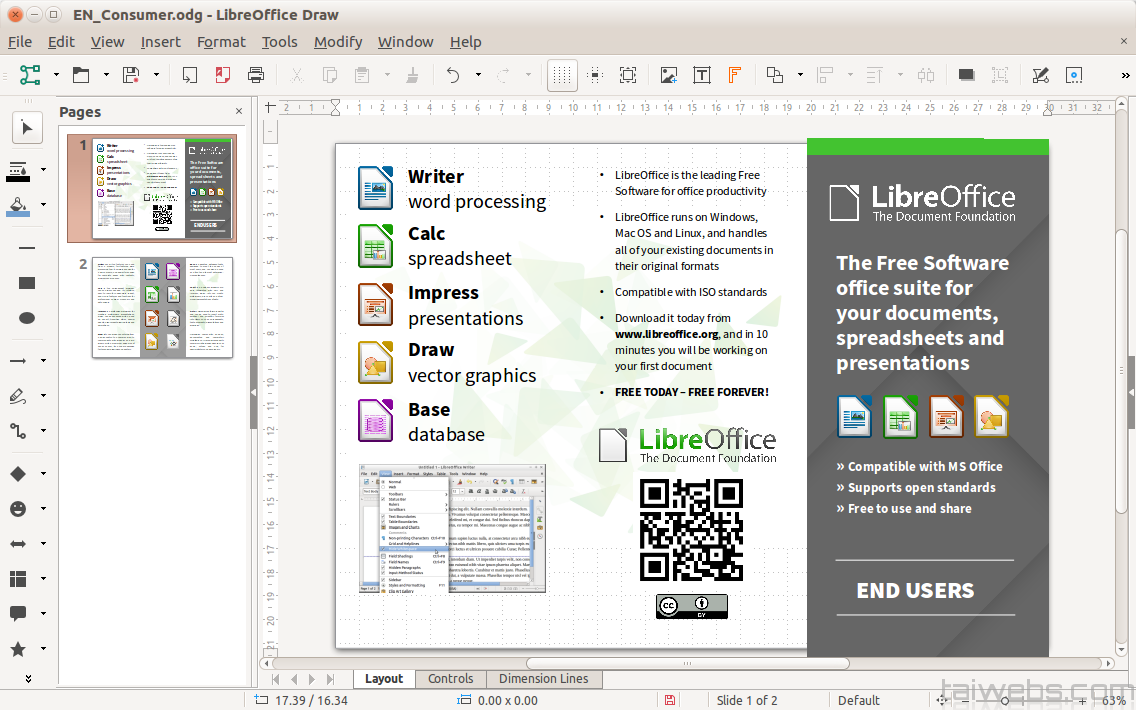 open access database in libreoffice base