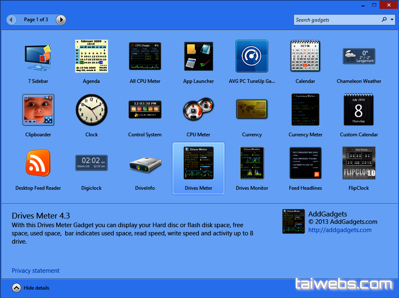 gadgetpack tools windows 7