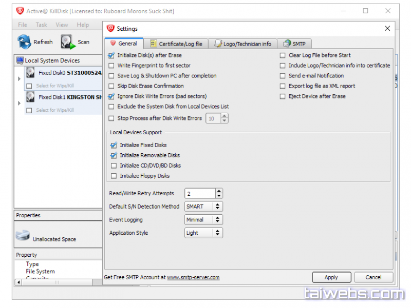 Active KillDisk Ultimate 12.0.25.2 - Löschen von Daten auf ...