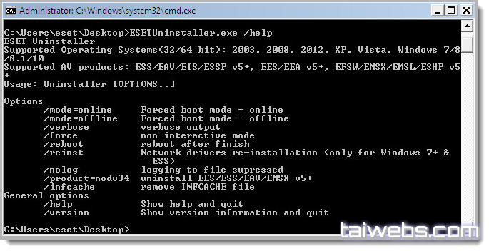 ESET Uninstaller 10.39.2.0 instal