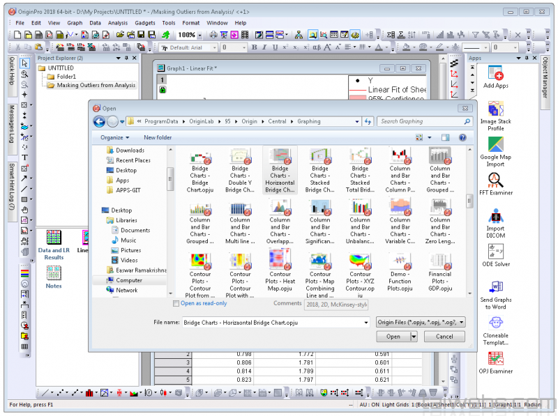 OriginLab OriginPro 2019b Análisis de datos los datos y gráficos