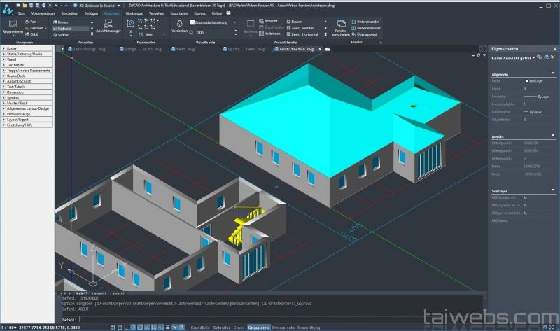 zwcad architecture 2020