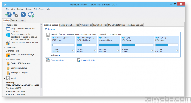 Macrium Reflect Workstation 8.1.7638 + Server download